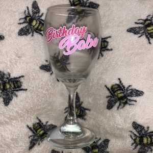 Birthday Babe Wine Glass